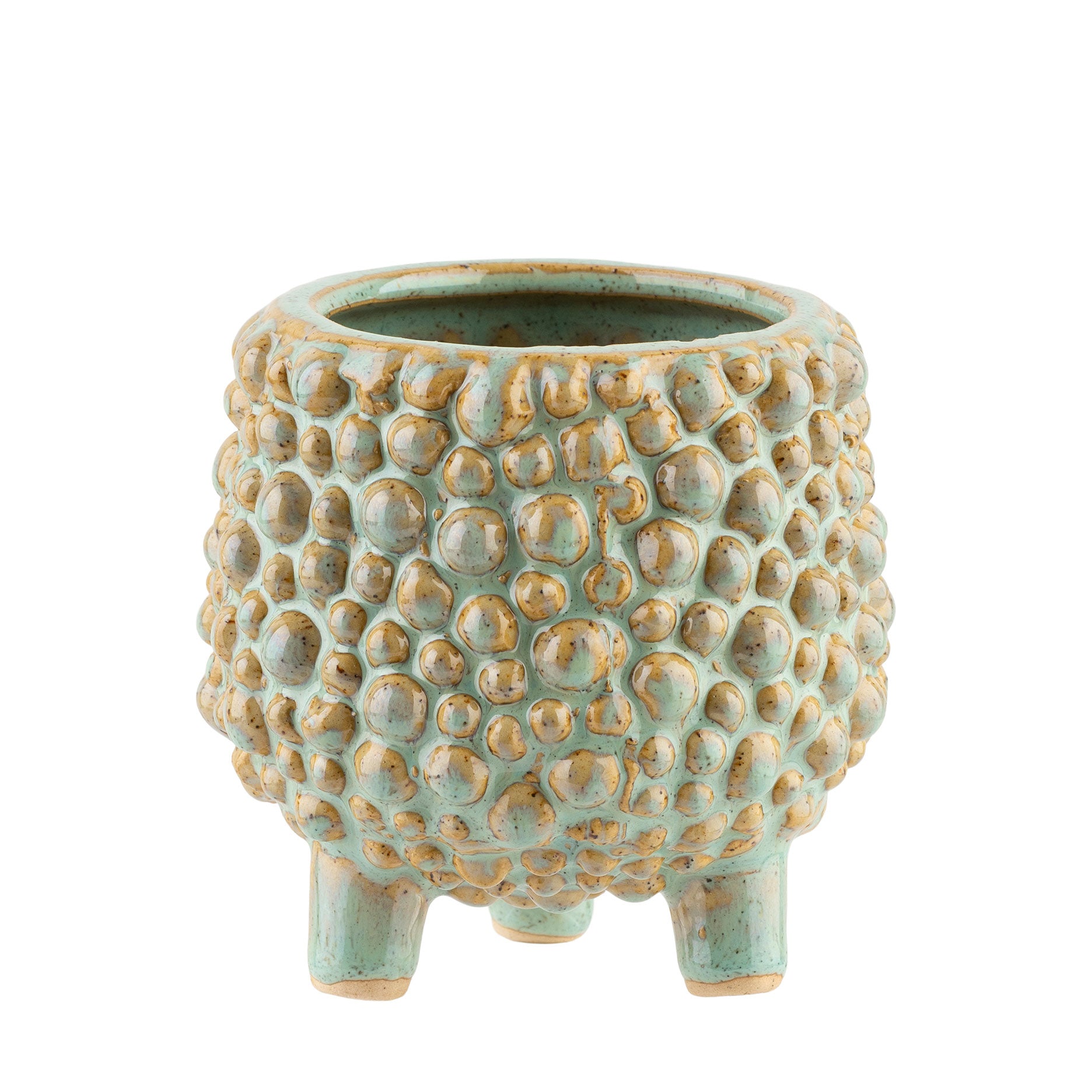 Dots Steingut-Blumentopf